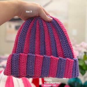 Multicolor Crochet Beanie Hat Fall Winter Spring Hat For Personal or Gifts B2  B